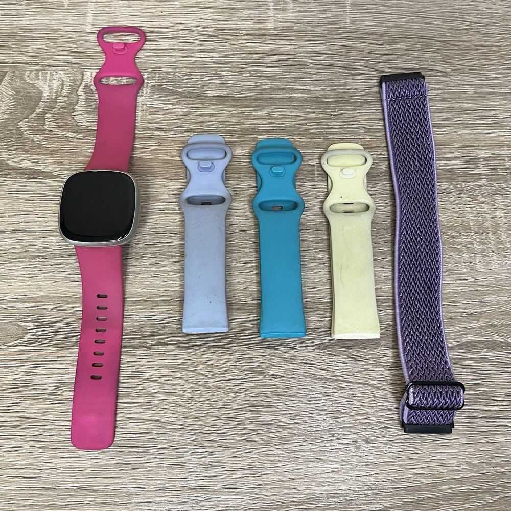 Fitbit Versa 3 Smart Watch Bundle Parts Only Charger Bands